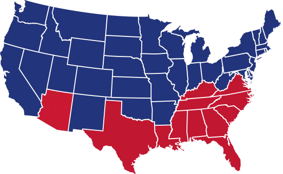 State Locator Map